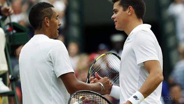 Milos Raonic and Nick Kyrgios