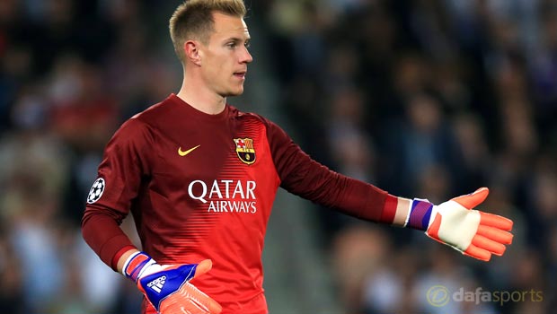 Barcelona keeper Marc-Andre Ter Stegen