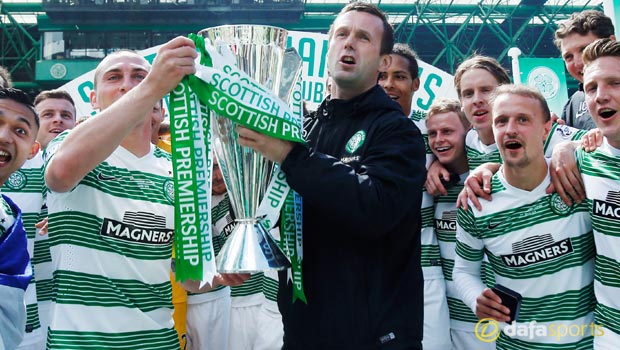 Celtic winning the Scottish Premiership