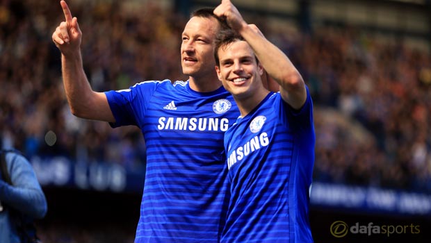 Chelsea John Terry and Cesar Azpilicueta