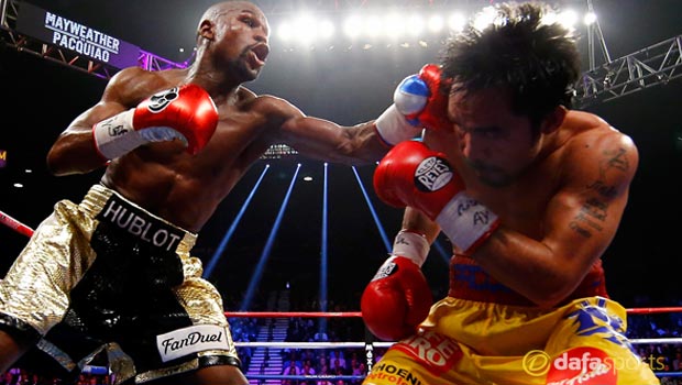 Floyd Mayweather beats Manny Pacquiao boxing