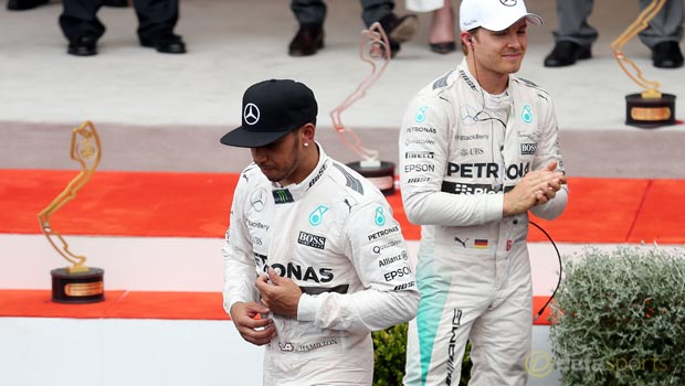 Lewis Hamilton and Nico Rosberg Monaco GP