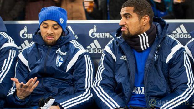 Schalke Kevin-Prince Boateng and Sidney Sam