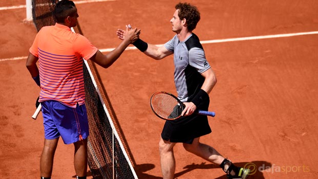 Andy Murray v Nick Kyrgios French Open