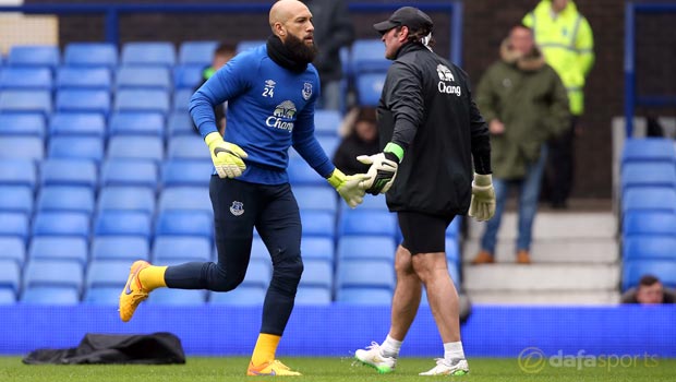 Everton goalkeeper Tim Howard