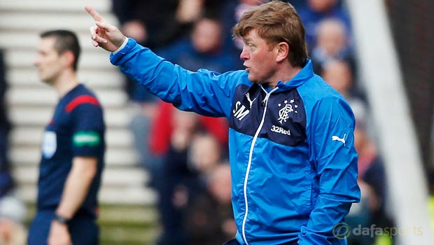 Rangers Manager Stuart McCall Scottish Premiership