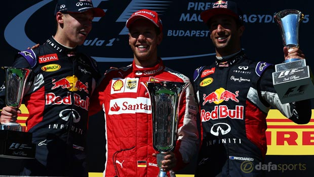Ferrari Sebastian Vettel Hungarian Grand Prix 2015