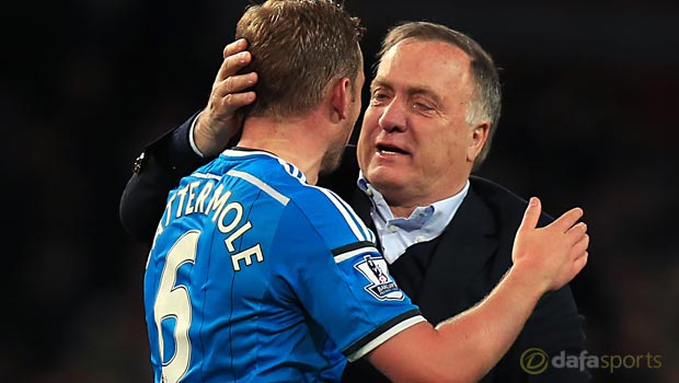 Lee Cattermole and Dick Advocaat Sunderland
