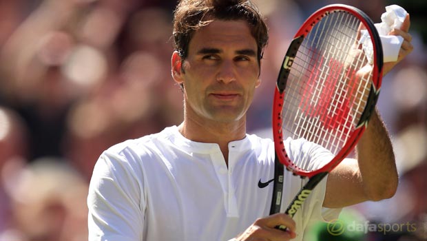 Roger Federer v Sam Groth 2015 Wimbledon Championships