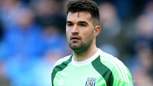 West Brom goalkeeper Boaz Myhill 