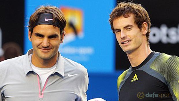 Andy Murray and Roger Federer 