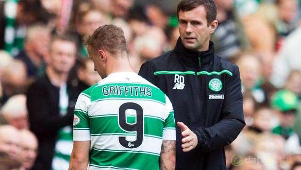 Celtic Leigh Griffiths and Ronny Deila