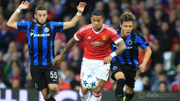 Man United 3-1 Club Brugge Memphis Depay