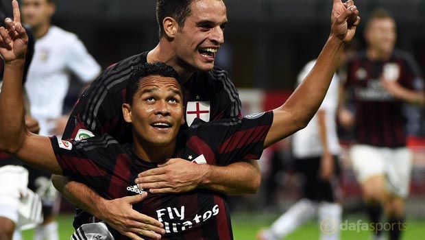 Carlos Bacca AC Milan v Palermo Serie A