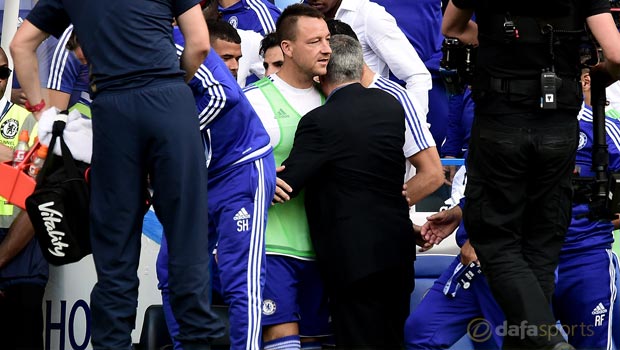 Chelsea boss Jose Mourinho and John Terry