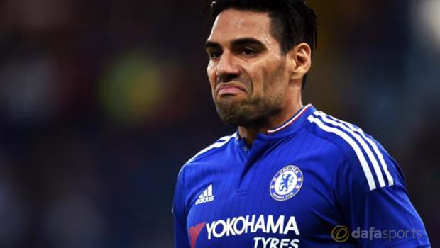 Chelsea forward Radamel Falcao Champions League