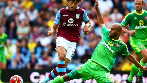 Younes Kaboul Sunderland v Aston Villa