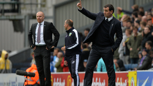 Blackburn Gary Bowyer and  Burnley Sean Dyche