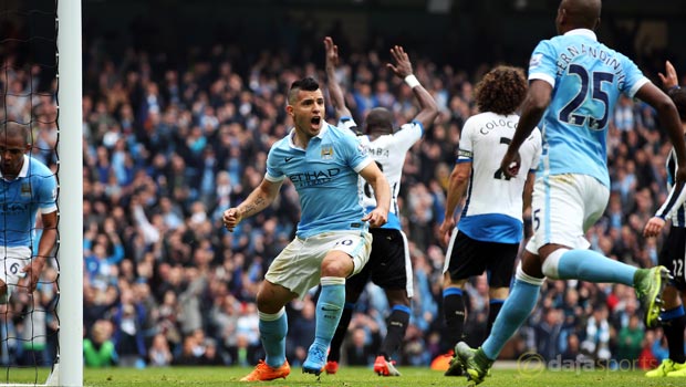 Manchester City v Newcastle United Sergio Aguero