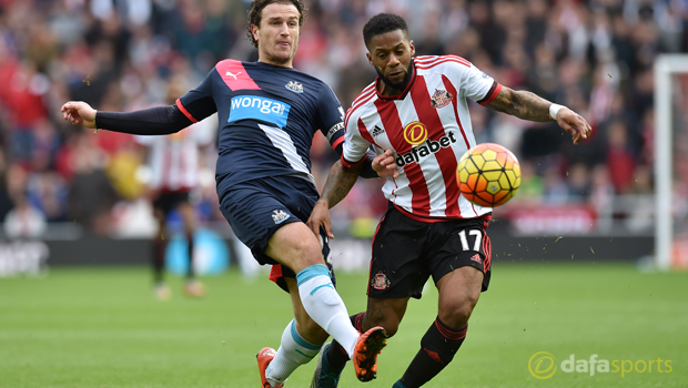 Newcastle United  Daryl Janmaat and Sunderland Jeremain Lens