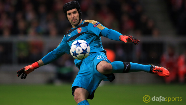 Arsenal goalkeeper Petr Cech Champions League