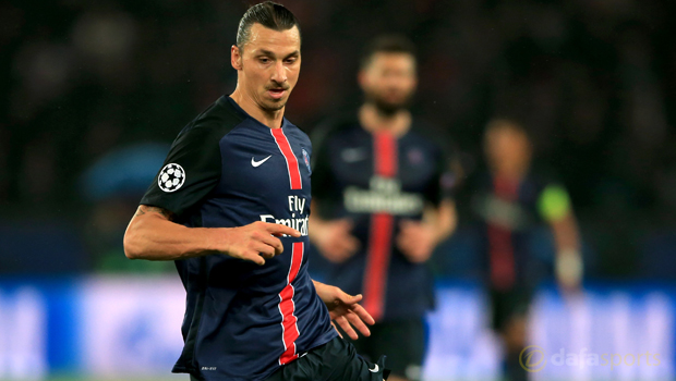 PSG star striker Zlatan Ibrahimovic