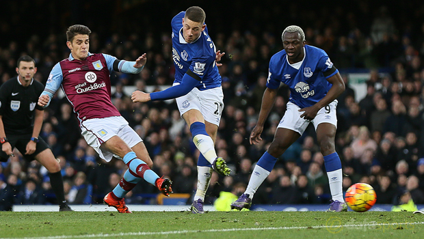 Ross Barkley Everton v Aston Villa