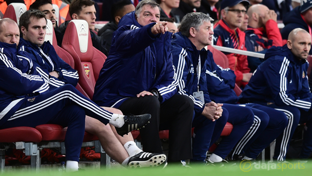 Arsenal v Sunderland manager Sam Allardyce