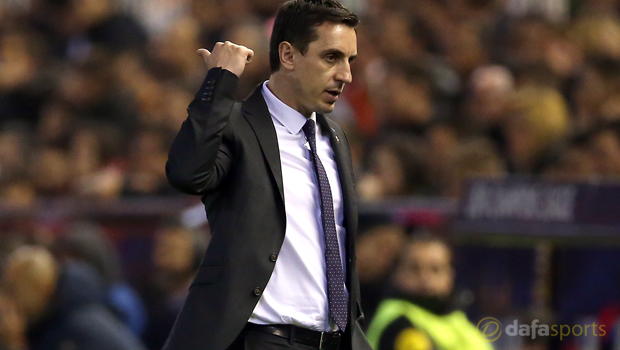 Barakaldo v Valencia coach Gary Neville 