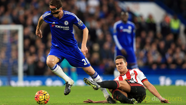 Chelsea Nemanja Matic and Sunderland Jack Rodwell