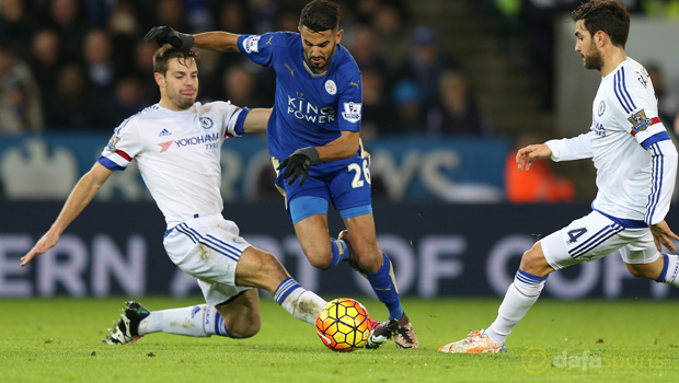 Chelsea v Leicester City Riyad Mahrez