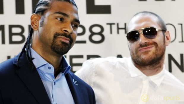 David Haye and Tyson Fury Boxing