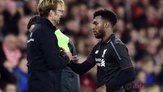 Liverpool Jurgen Klopp and Daniel Sturridge Capital One Cup