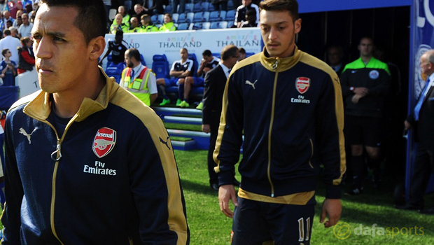 Arsenal duo Mesut Ozil and Alexis Sanchez