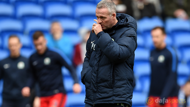 Cardiff City v Blackburn Rovers manager Paul Lambert