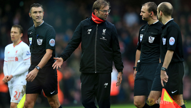 Liverpool boss Jurgen Klopp West Ham defeat