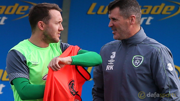 Republic of Ireland Roy Keane and Aiden McGeady Euro 2016