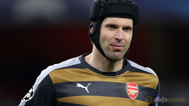 Arsenal goalkeeper Petr Cech Champions League