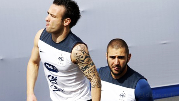 Karim Benzema and Matieu Valbuena France Return