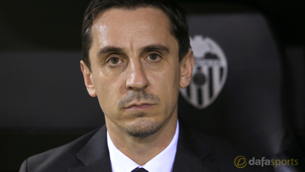 Valencia manager Gary Neville