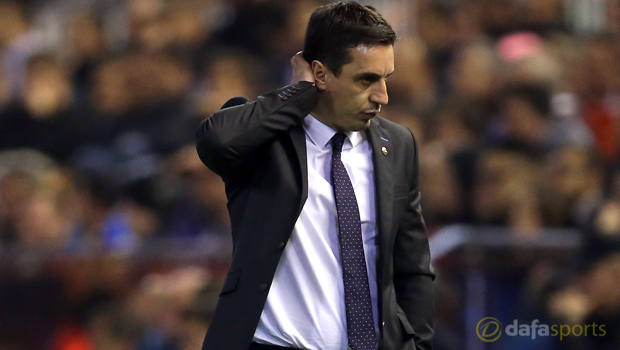 Valencia manager Gary Neville