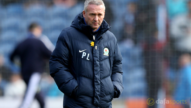 Blackburn Rovers manager Paul Lambert