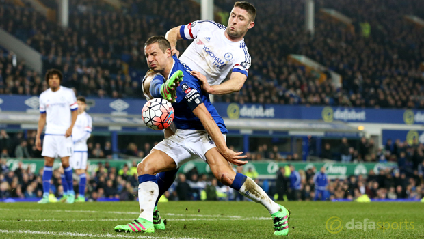 Chelsea v Everton Phil Jagielka