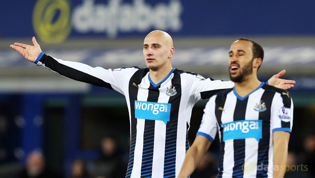 Newcastle United Andros Townsend and Jonjo Shelvey