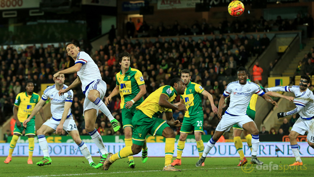 Norwich City v Chelsea midfielder Nemanja Matic 