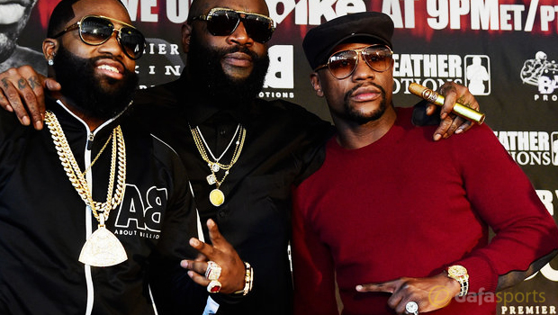 Adrien Broner and Floyd Mayweather