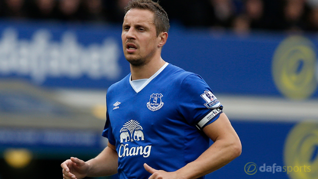 Everton captain Phil Jagielka Premier League