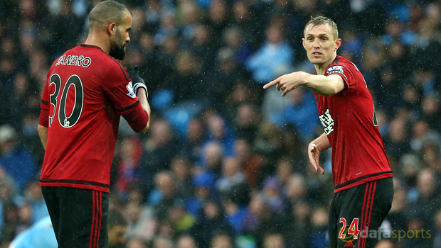 West Bromwich Albion Sandro and Darren Fletcher