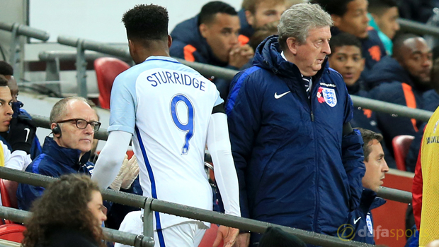 England Daniel Sturridge and Roy Hodgson Euro 2016