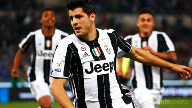 Juventus striker Alvaro Morata Coppa Italia